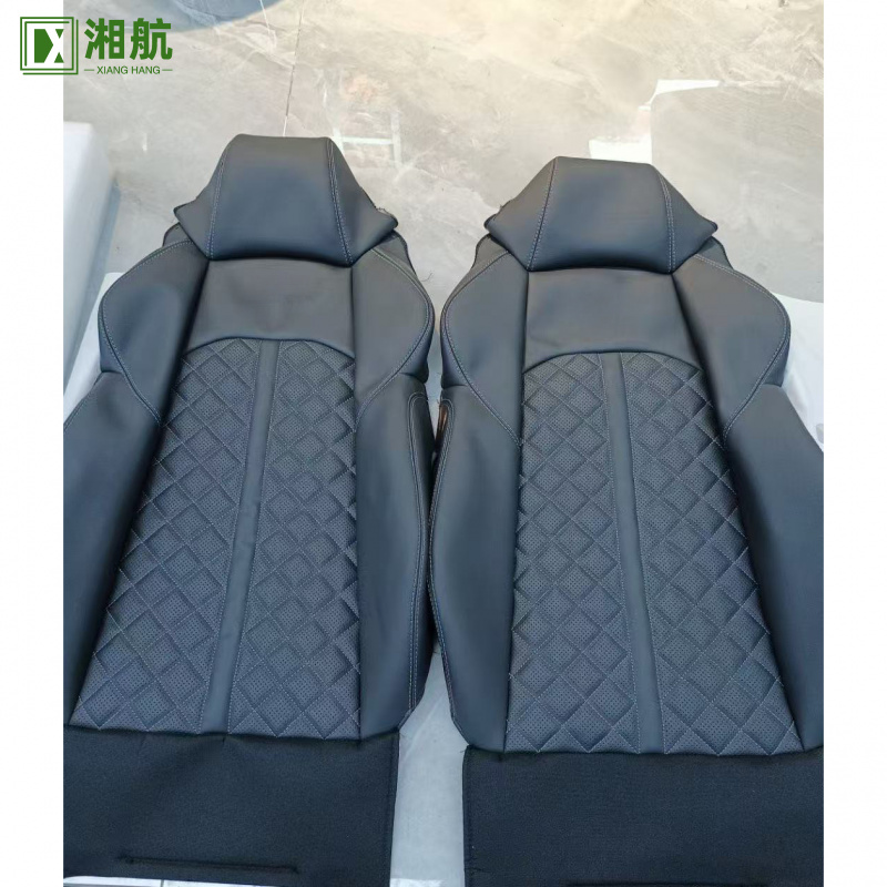 Leather Car Seat Covers Full Set Universal - مناسبة لأودي تصميم فاخر من جلد