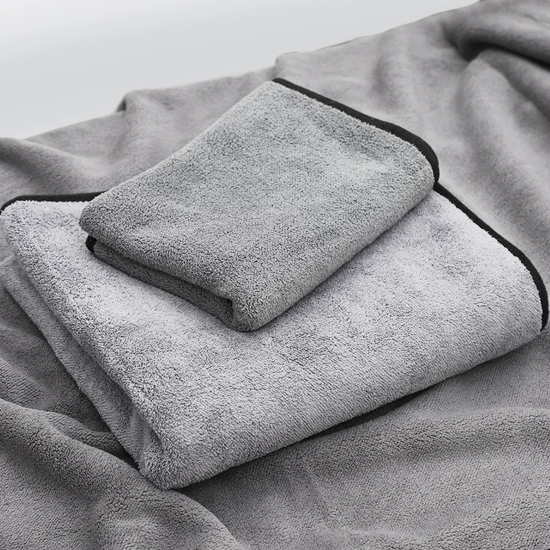 Microfiber Car Drying Towel Super Absorbent - منشفة من الألياف الدقيقة لغسيل السيارات،