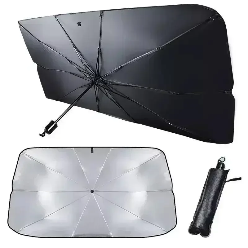 Car Sunshade Windshield Umbrella Foldable - مظلة قابلة للطي لحماية زجاج السيارة