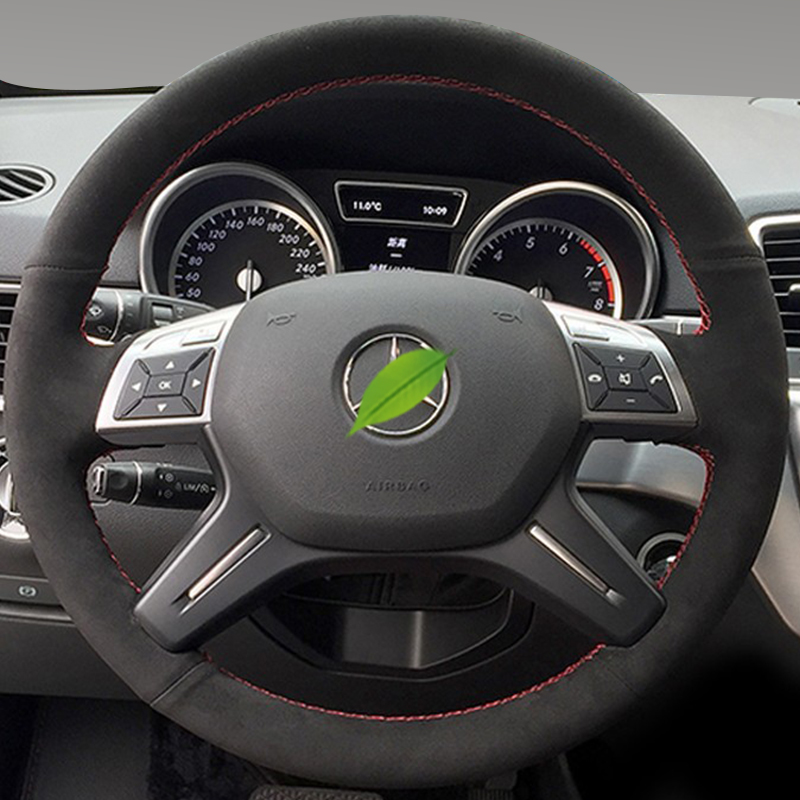 Car Steering Wheel Cover Anti Slip Breathable - غطاء عجلة قيادة السيارة من الجلد