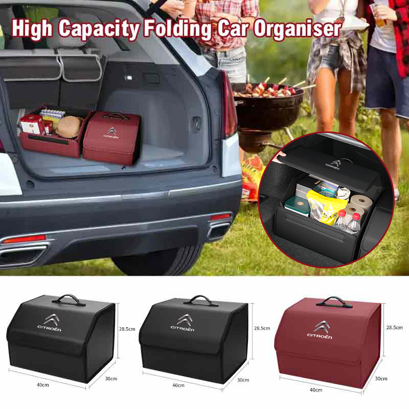 صندوق تخزين لصندوق السيارة قاب - مراجعة Car Trunk Organizer Foldable Storage Box وسعره