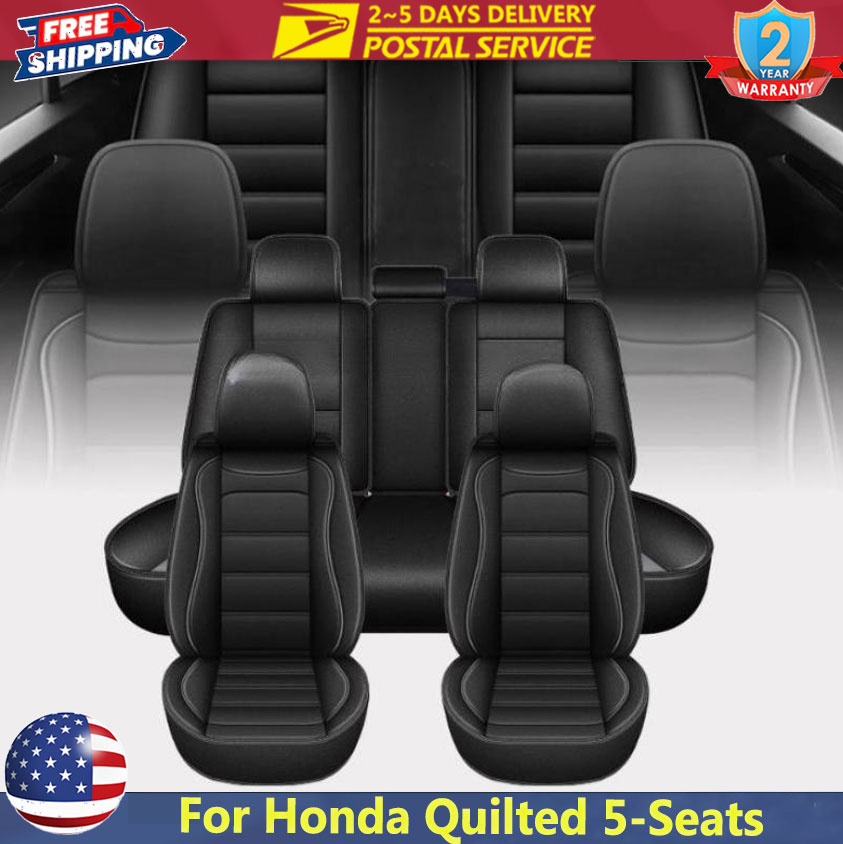 غطاء مقعد سيارة عالمي أسود لخم - مراجعة Leather Car Seat Covers Full Set Universal وسعره
