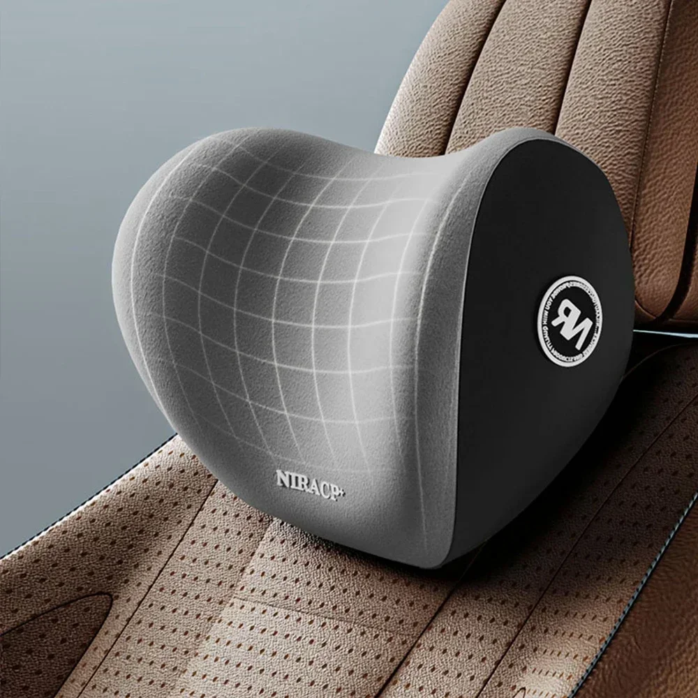مسند رأس السيارة كرسي داعم للف - مراجعة Memory Foam Car Neck Pillow Lumbar Support وسعره