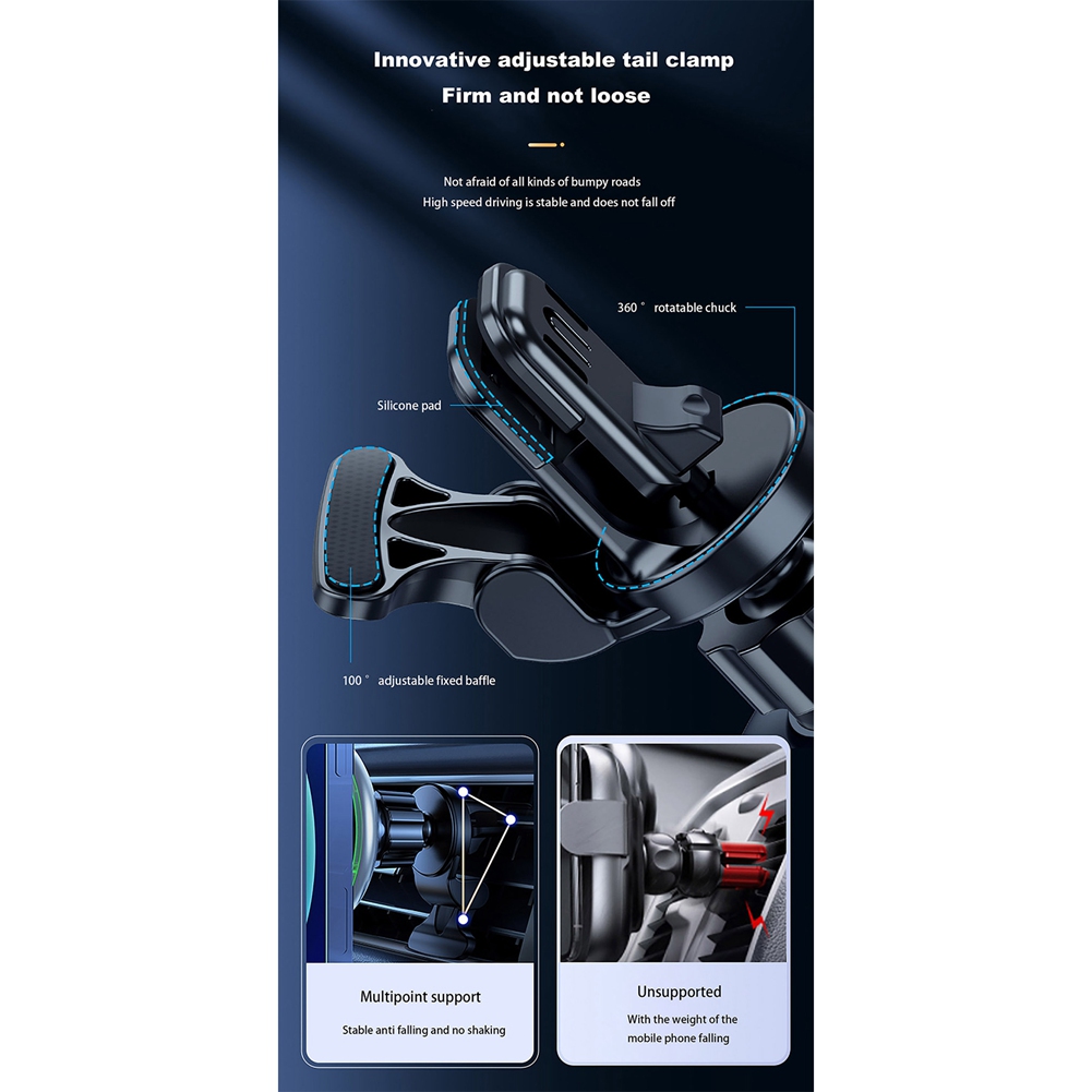 حامل هاتف مغناطيسي للسيارة من  - مراجعة Magnetic Phone Holder For Car Vent وسعره