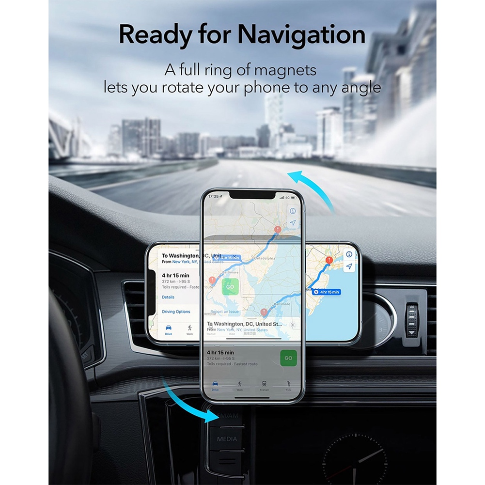 حامل هاتف مغناطيسي للسيارة من  - مراجعة Magnetic Phone Holder For Car Vent وسعره