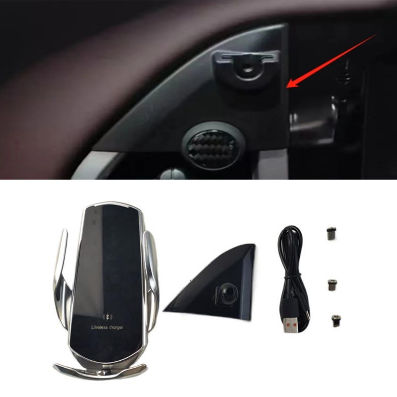 15 واط شحن سريع شاحن لاسلكي سن - مراجعة Wireless Car Charger Mount Fast Charging وسعره