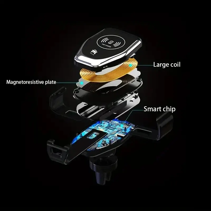 شاحن لاسلكي 2 في 1 بقوة 30 واط - مراجعة Wireless Car Charger Mount Fast Charging وسعره
