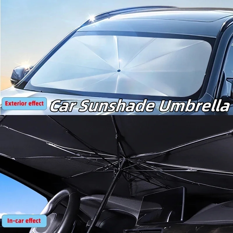 مظلة واقية من الشمس للزجاج الأ - مراجعة Car Sunshade Windshield Umbrella Foldable وسعره