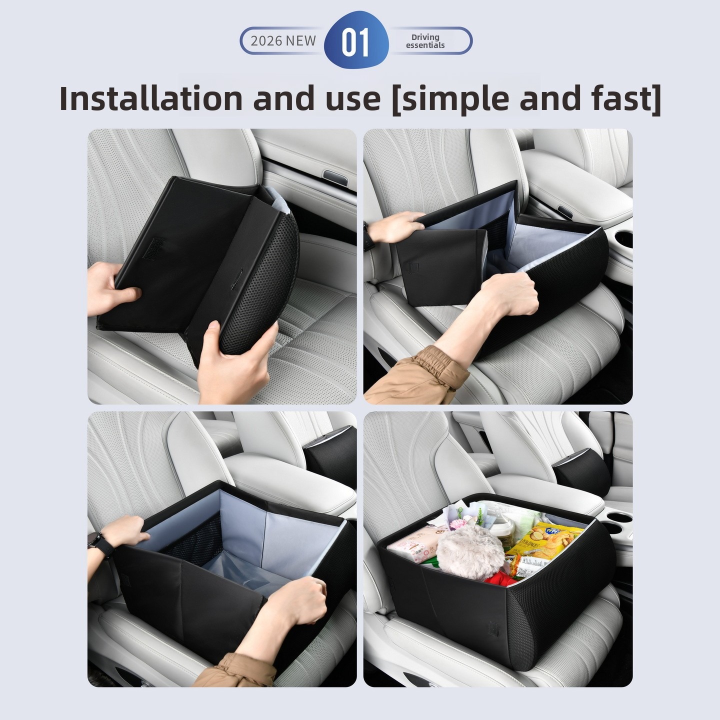صندوق تخزين متعدد الوظائف 2 في - مراجعة Car Trunk Organizer Foldable Storage Box وسعره