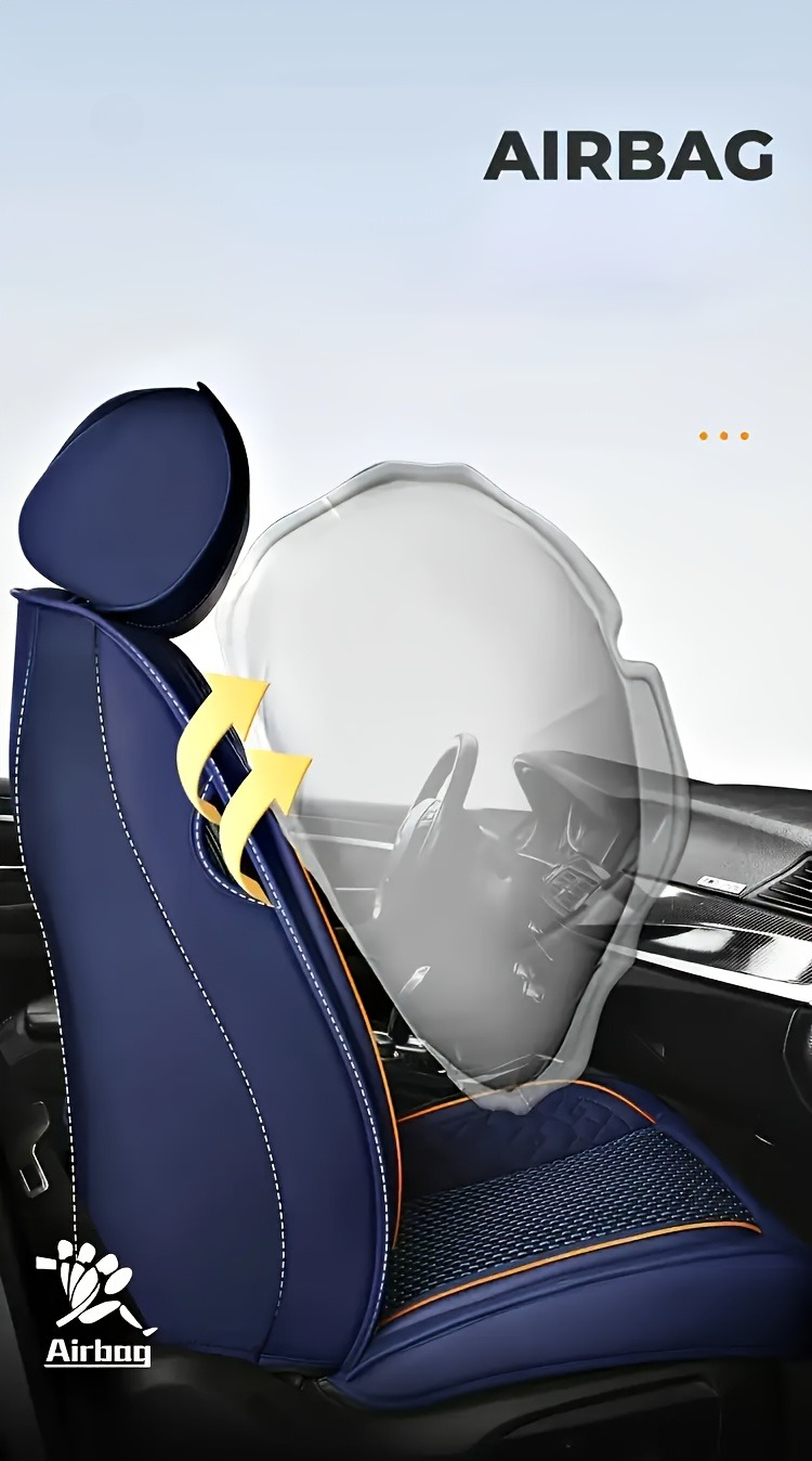 أغطية مقاعد سيارات فاخرة من ال - مراجعة Leather Car Seat Covers Full Set Universal وسعره
