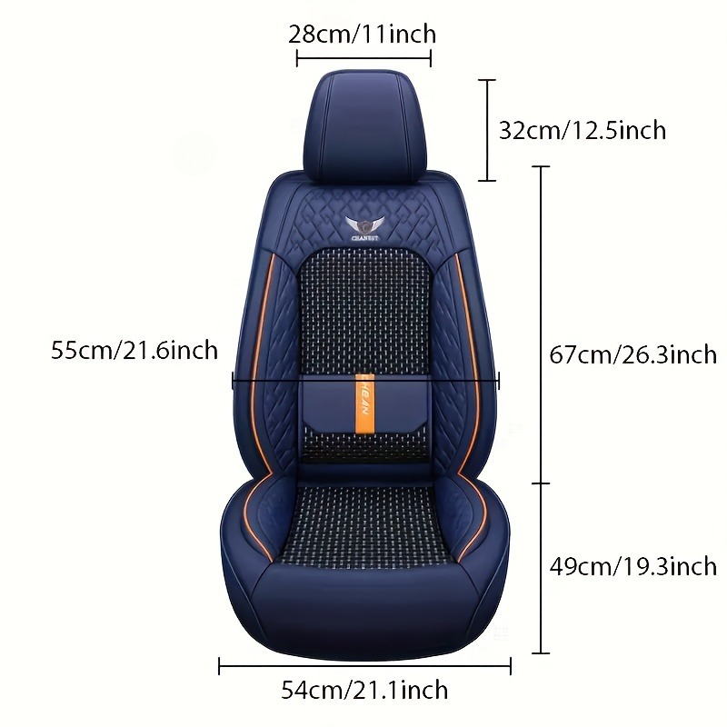 أغطية مقاعد سيارات فاخرة من ال - مراجعة Leather Car Seat Covers Full Set Universal وسعره