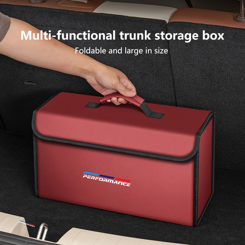 منظم صندوق السيارة الجلدي القا - مراجعة Car Trunk Organizer Foldable Storage Box وسعره