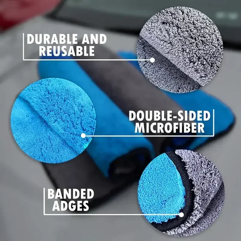 منشفة تنظيف من الألياف الدقيقة - مراجعة Microfiber Car Drying Towel Super Absorbent وسعره