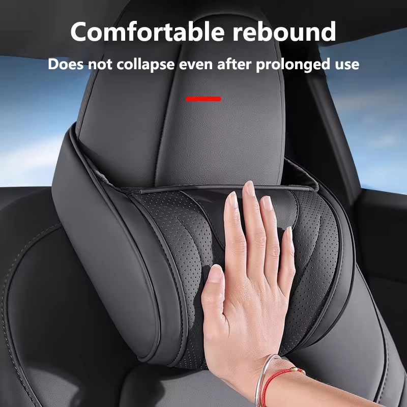 مسند رأس ودعامة ظهر من الفوم ذ - مراجعة Memory Foam Car Neck Pillow Lumbar Support وسعره