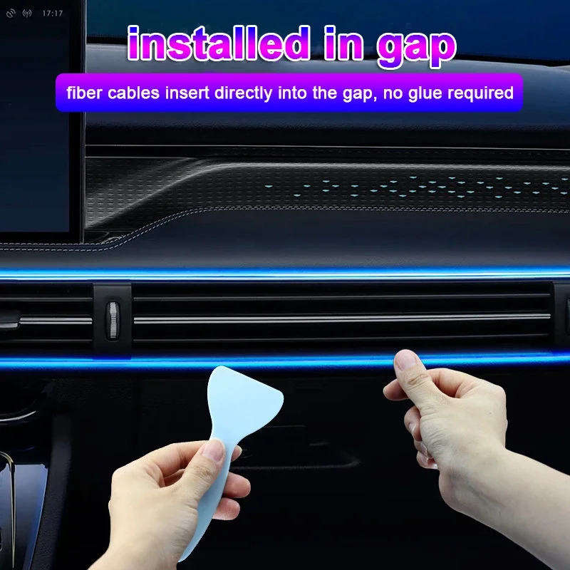 سيارة الداخلية مصباح لتهيئة ال - مراجعة Led Ambient Interior Car Lights App Control وسعره