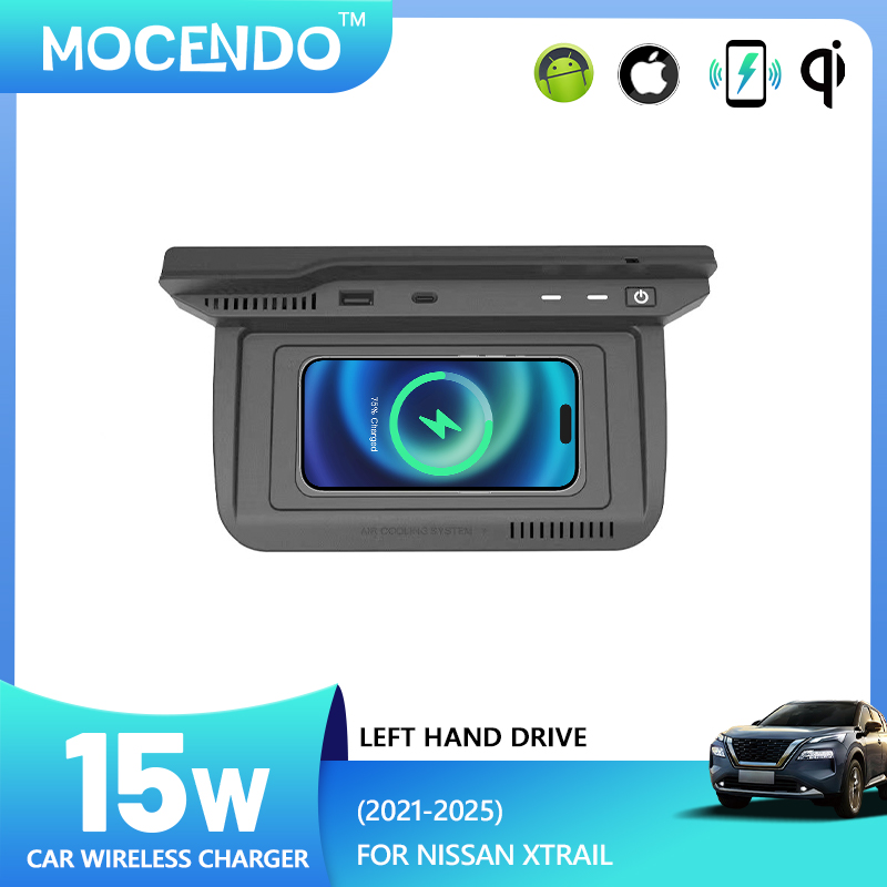 شاحن لاسلكي للسيارة بقوة 15 وا - مراجعة Wireless Car Charger Mount Fast Charging وسعره