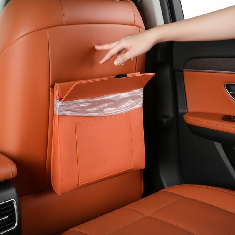 سلة قمامة للسيارة مقاومة للماء - مراجعة Waterproof Car Trash Can With Lid وسعره