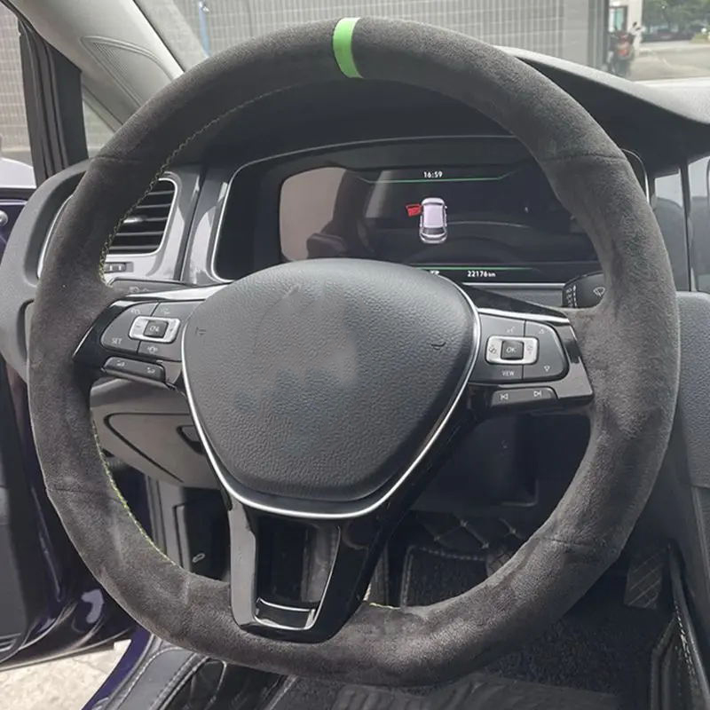 تخصيص عجلة توجيه سيارة غطاء ال - مراجعة Car Steering Wheel Cover Anti Slip Breathable وسعره