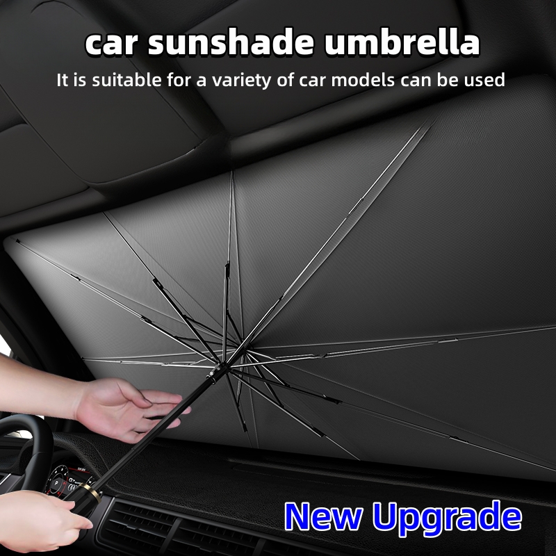 مظلة السيارات الزجاج الأمامي م - مراجعة Car Sunshade Windshield Umbrella Foldable وسعره