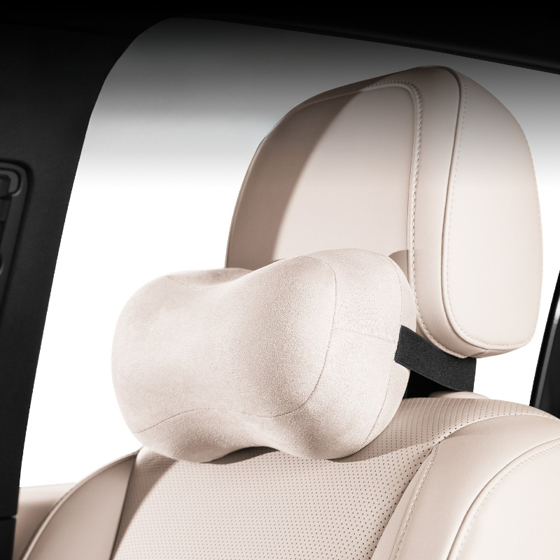 طقم وسادة رقبة ومسند ظهر للسيا - مراجعة Memory Foam Car Neck Pillow Lumbar Support وسعره
