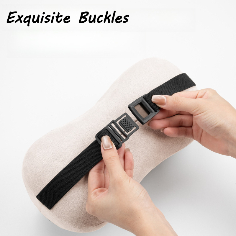طقم وسادة رقبة ومسند ظهر للسيا - مراجعة Memory Foam Car Neck Pillow Lumbar Support وسعره