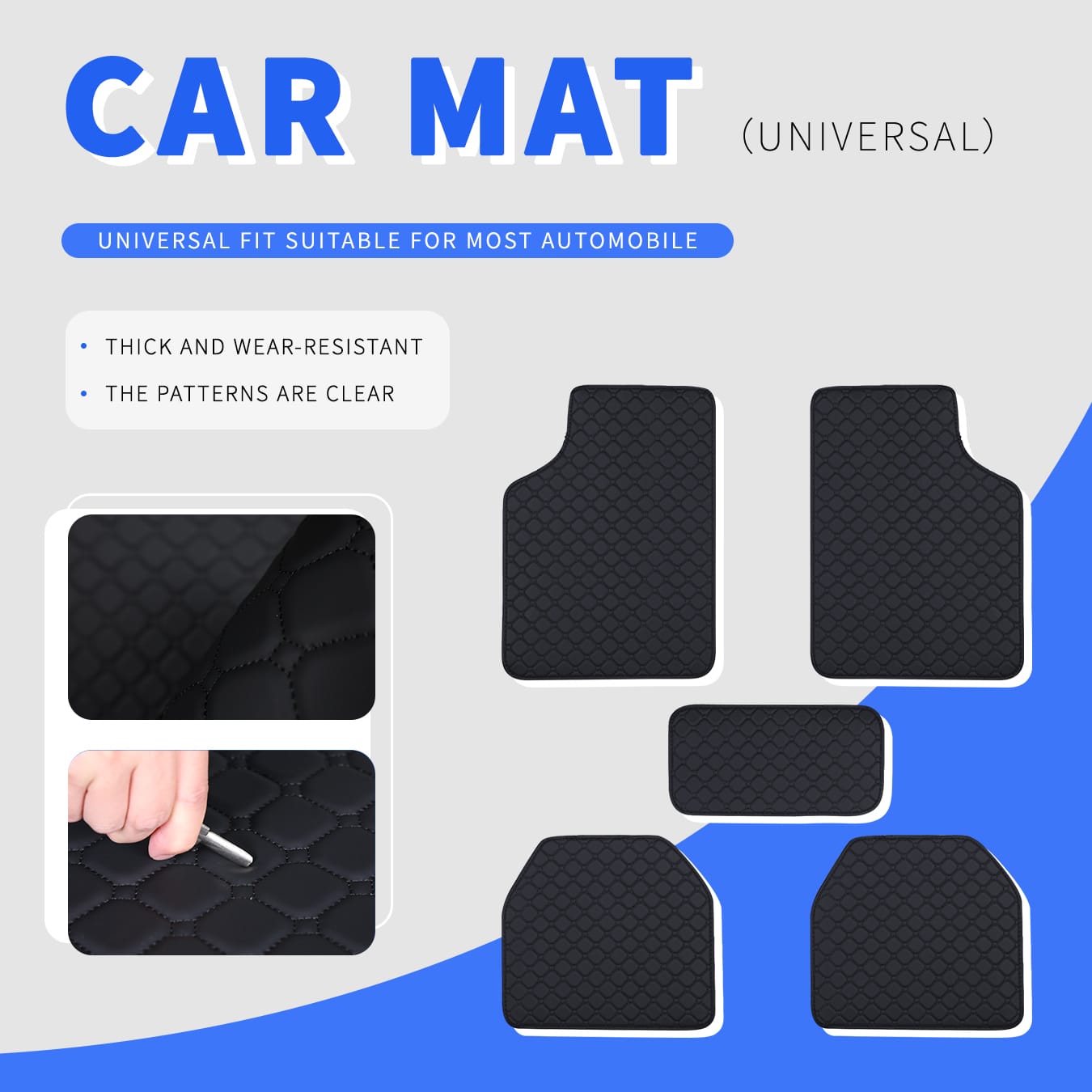 دواسات أرضية للسيارة مجموعة كا - مراجعة Car Floor Mats Universal Waterproof Leather وسعره