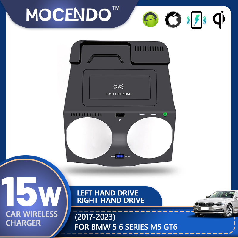 شاحن لاسلكي للسيارة بتقنية Qi  - مراجعة Wireless Car Charger Mount Fast Charging وسعره