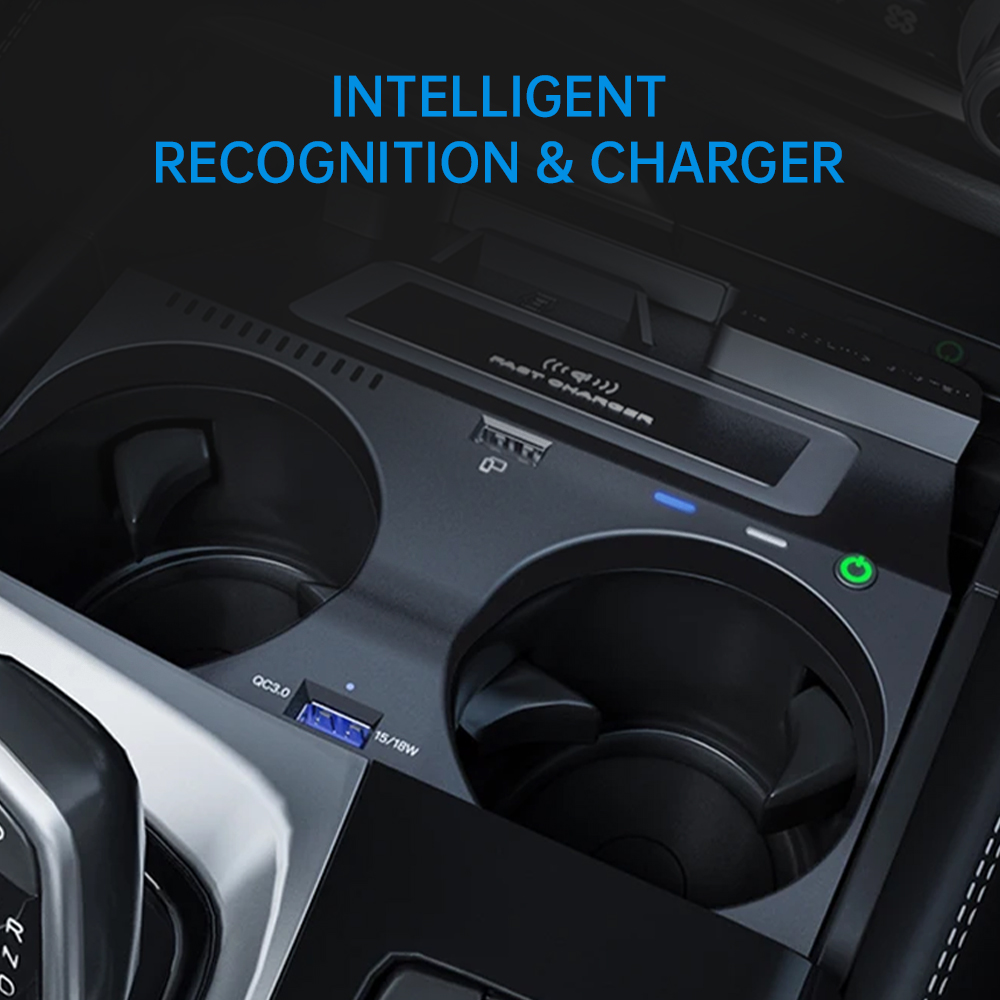 شاحن لاسلكي للسيارة بتقنية Qi  - مراجعة Wireless Car Charger Mount Fast Charging وسعره