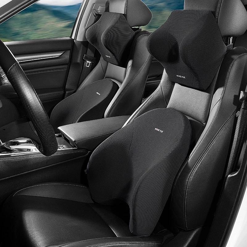 عالمي للسيارة رغوة الذاكرة دعم - مراجعة Memory Foam Car Neck Pillow Lumbar Support وسعره