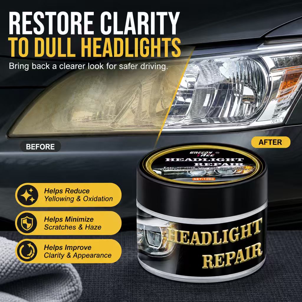 معجون تلميع وإصلاح مصابيح السي - مراجعة Car Scratch Repair Polishing Wax Paste وسعره